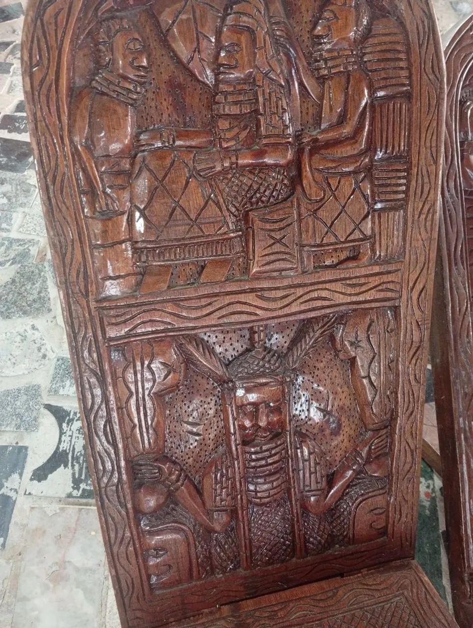 6 Cadeiras rústicas da etnia Africana  - Foto 3