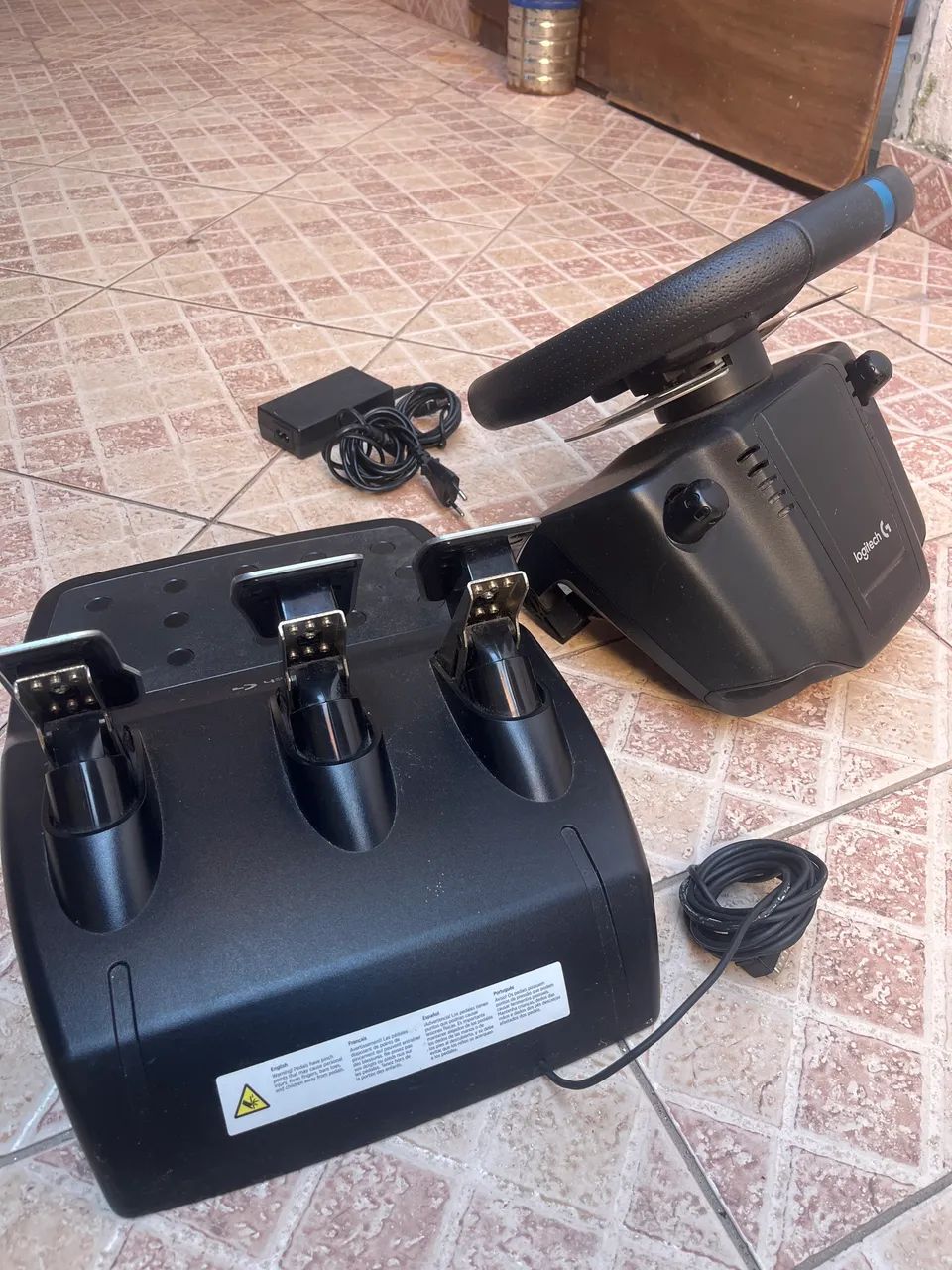 Volante logitech g29 seminovo ps4 ps5 - Foto 5