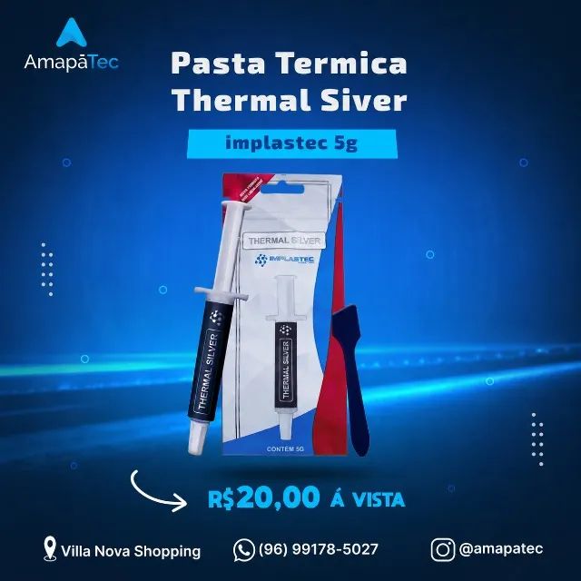 Pasta Térmica Thermal Silver Seringa 5G Prata