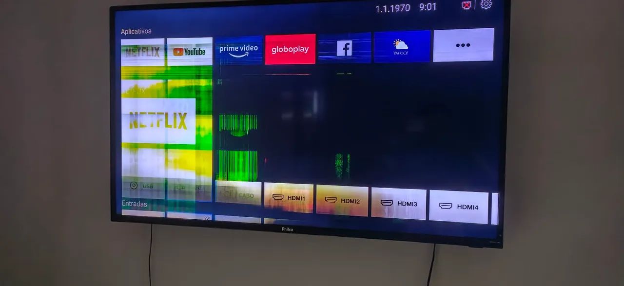 Smart Tv 50 está com imagem feia - Foto 2