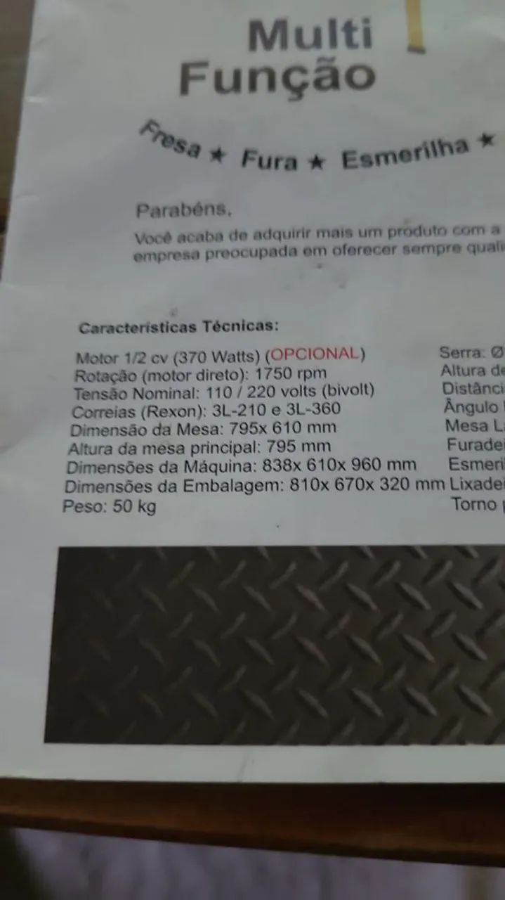 Serra De Bancada Multifunção Ferrari - Foto 5