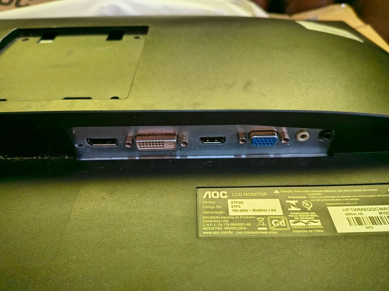 Monitor TV AOC 27 polegadas Peças para reposição  - Foto 3