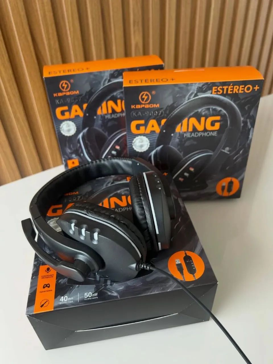Headset Gamer Com Microfone e Fio USB KAPBOM KA-9007 - Foto 2