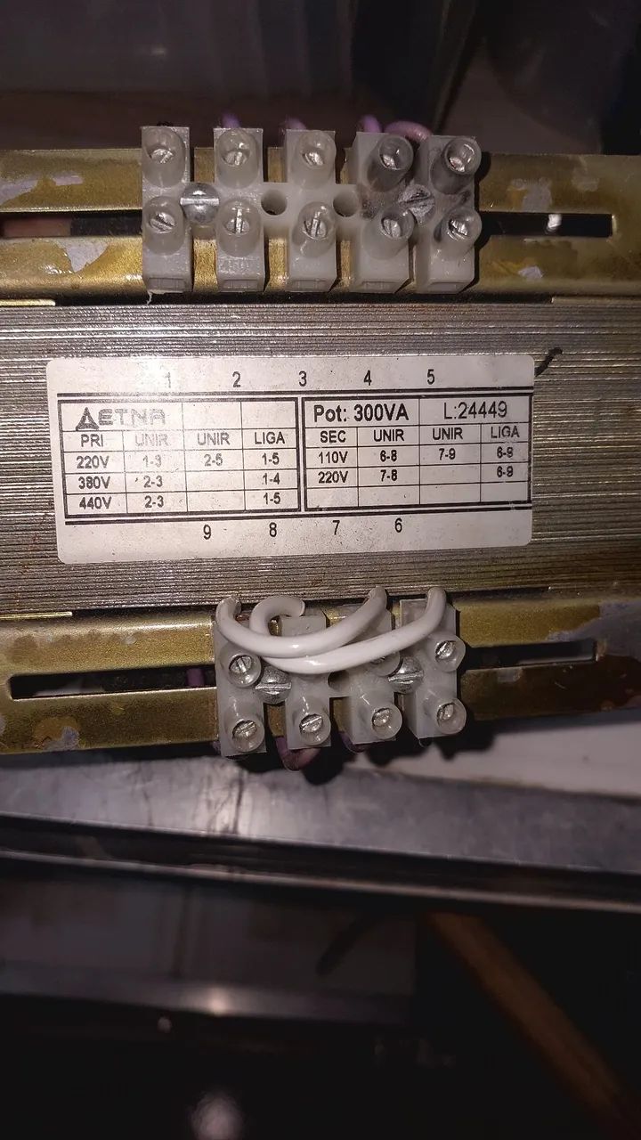 transformador de comando da marca Aetna, com potência de 300VA - Foto 5