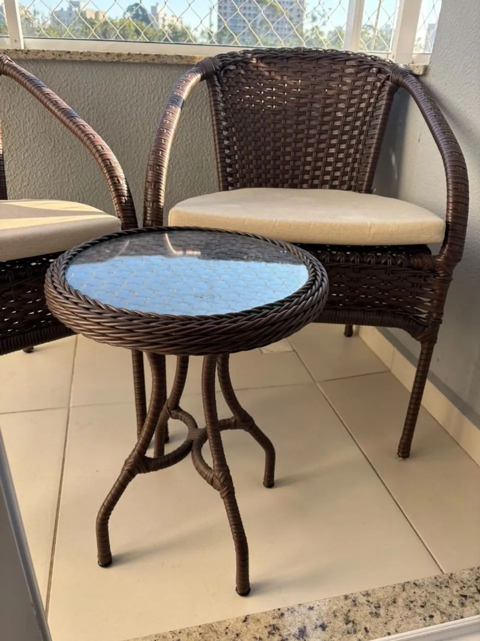 Conjunto cadeira de vime - Foto 3