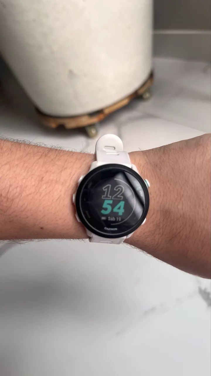 Relógio Garmin Forerunner 55 branco  - Foto 4