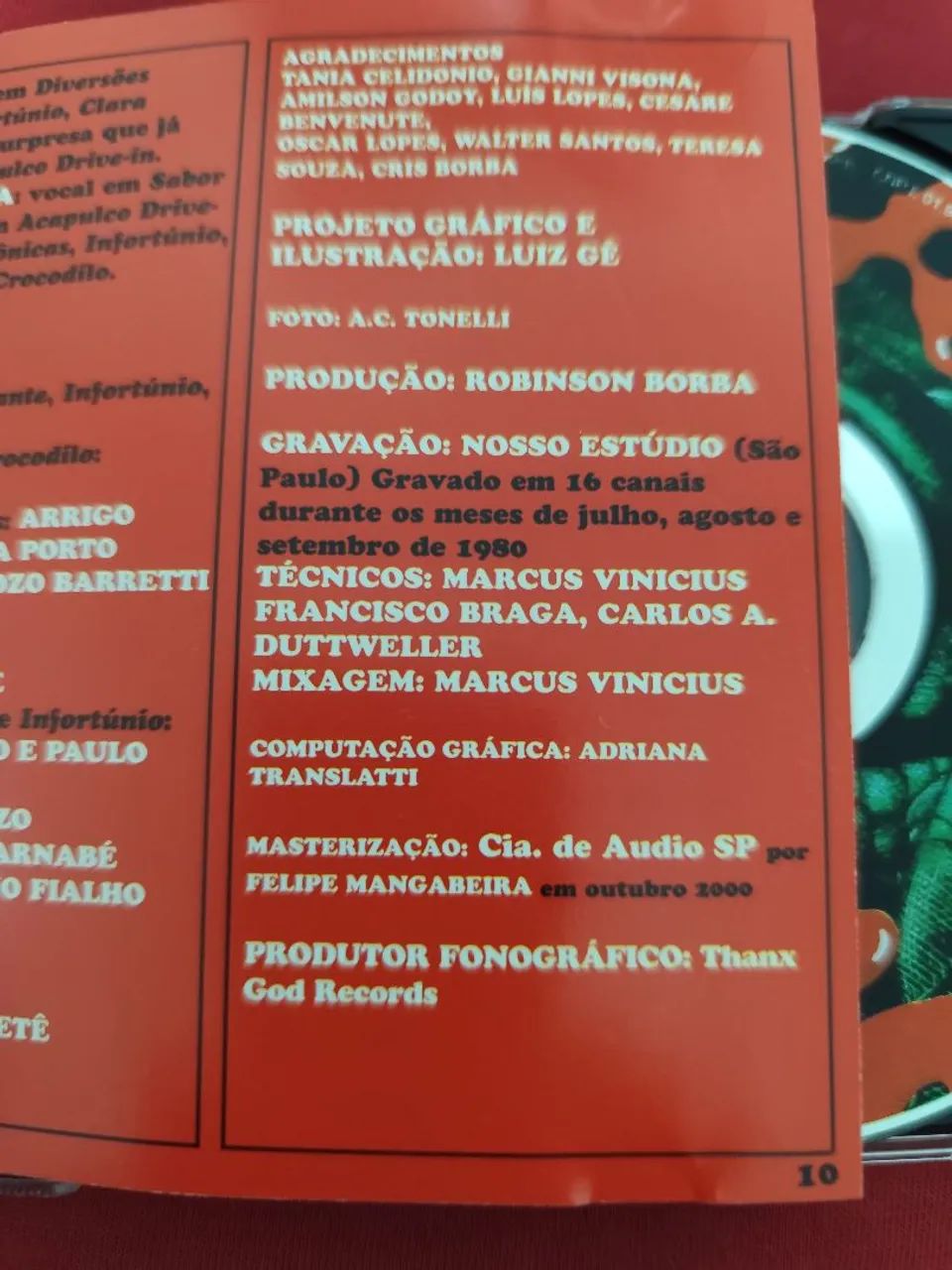 CD Arrigo Barnabé - Clara Crocodilo (Raro) - Foto 5