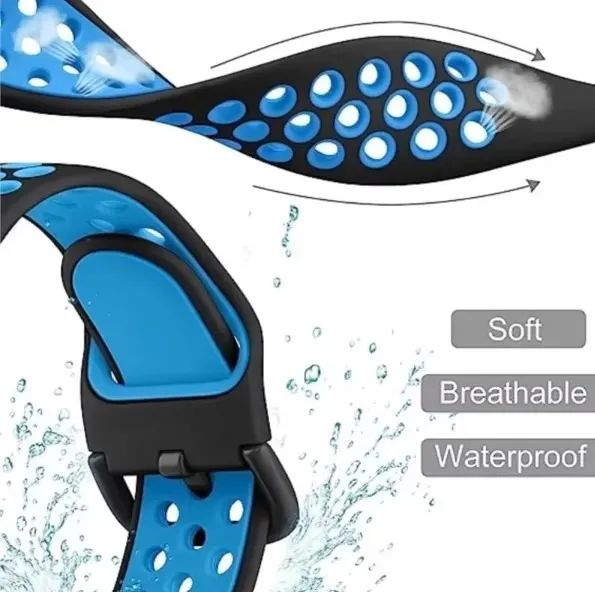 Pulseira Garmin Linha AIR | Silicone Ventilado | 22mm - Foto 5