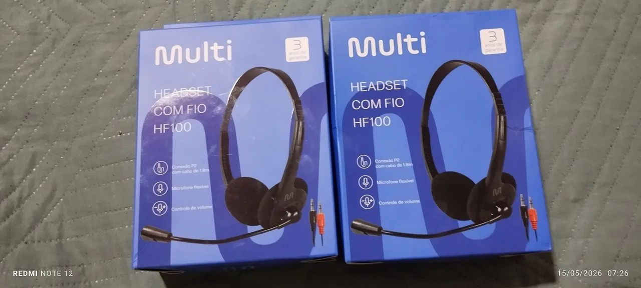 Fone headset Multilaser com fone e microfone  - Foto 2