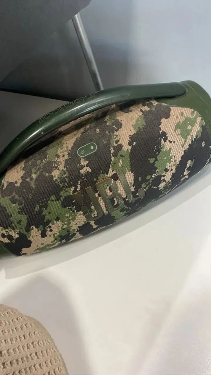 JBL Boombox 3 Camuflada Original | Preço Pra Vender Rápido