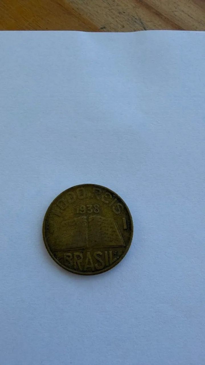 moeda 1000 réis brasil 1938 - Foto 5