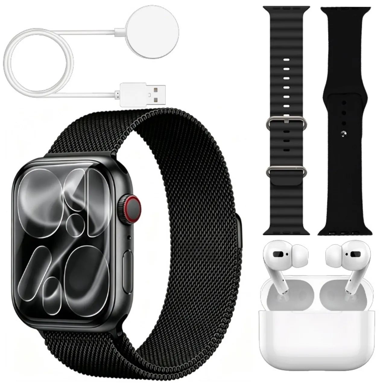 kit Smartwatch Relógio Inteligente 2026 Novo X8 2.2 Polegadas Para iOS Android Completo - Foto 2