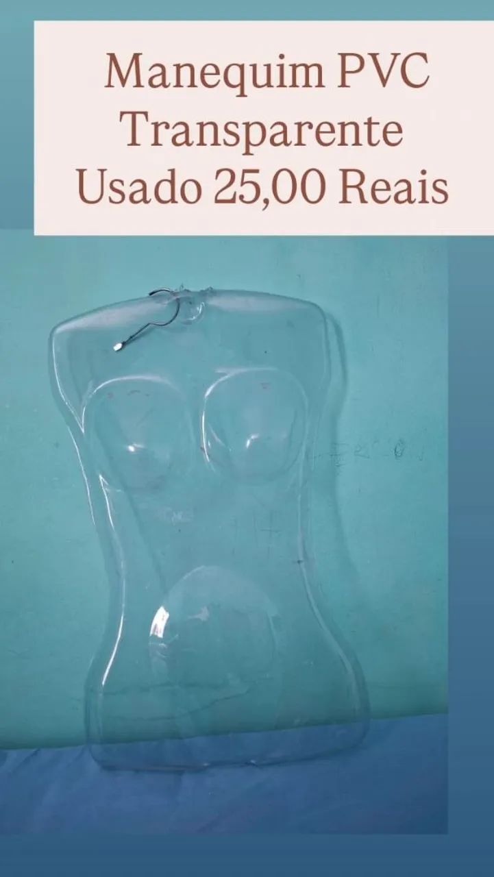 Manequim PVC transparente 