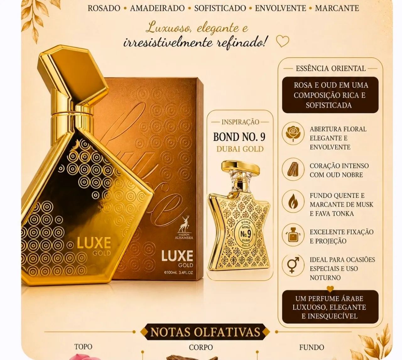 Perfume arabe luxe