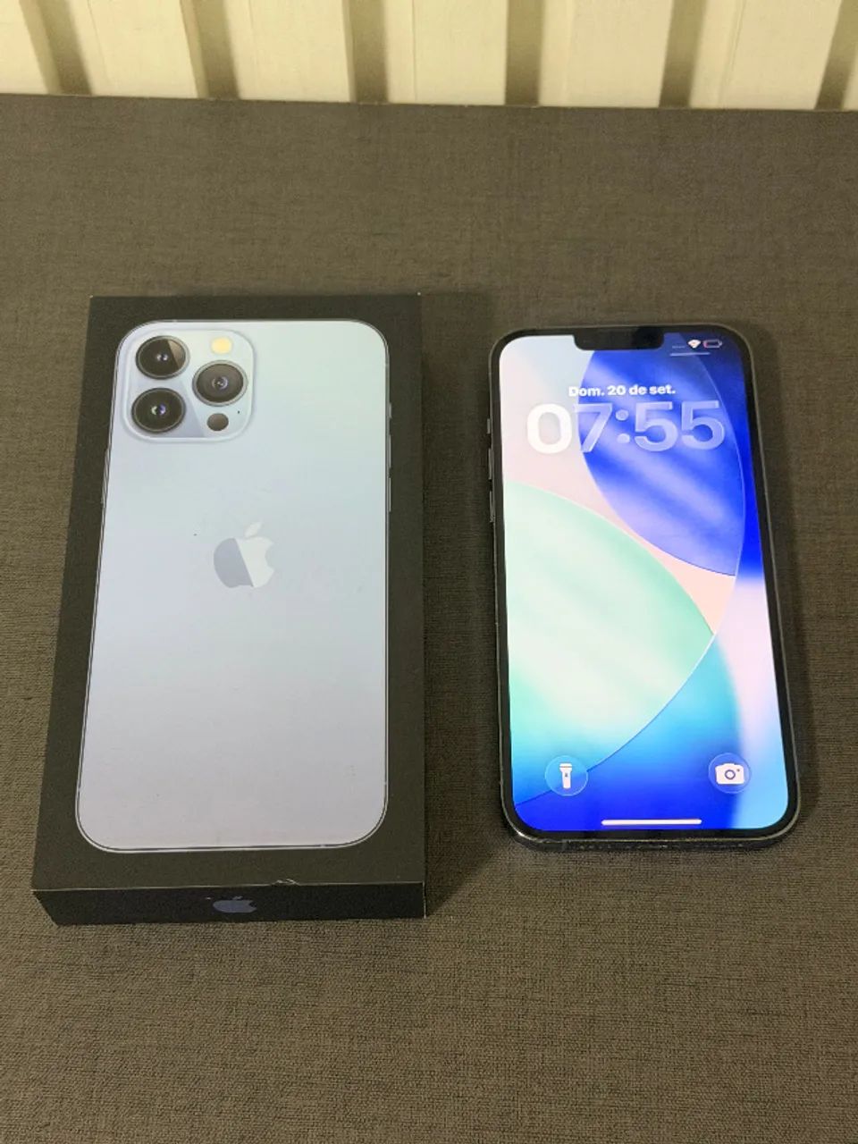 iPhone 13 Pro Max 256 GB Azul Muito Novo Único Dono - Celulares e