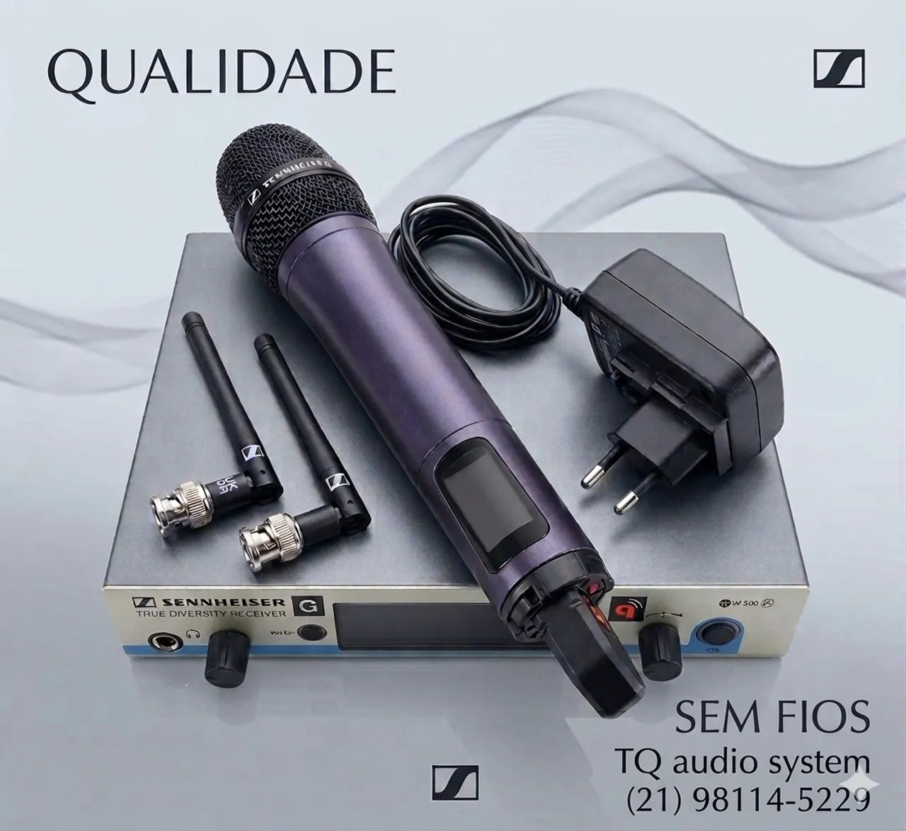 Microfone sem fio Sennheiser ew500 G3 - Microfones e Gravadores