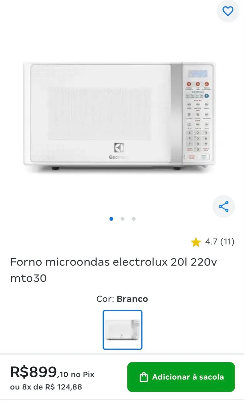 Microondas Electrolux 20L - Foto 3