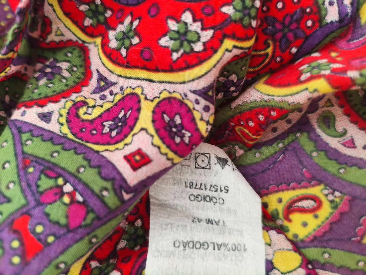 MARFINNO vestido Tam 42 algodão  - Foto 5