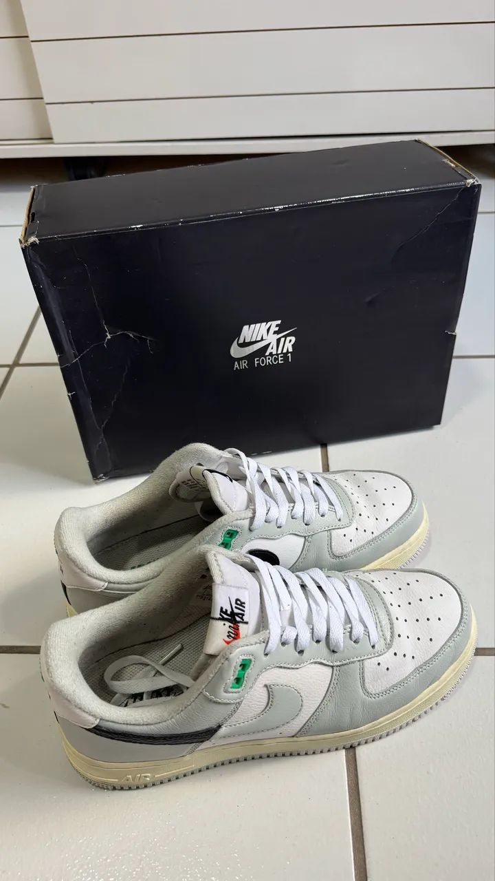 Air Force 1 GS Split Light Silver - Foto 3