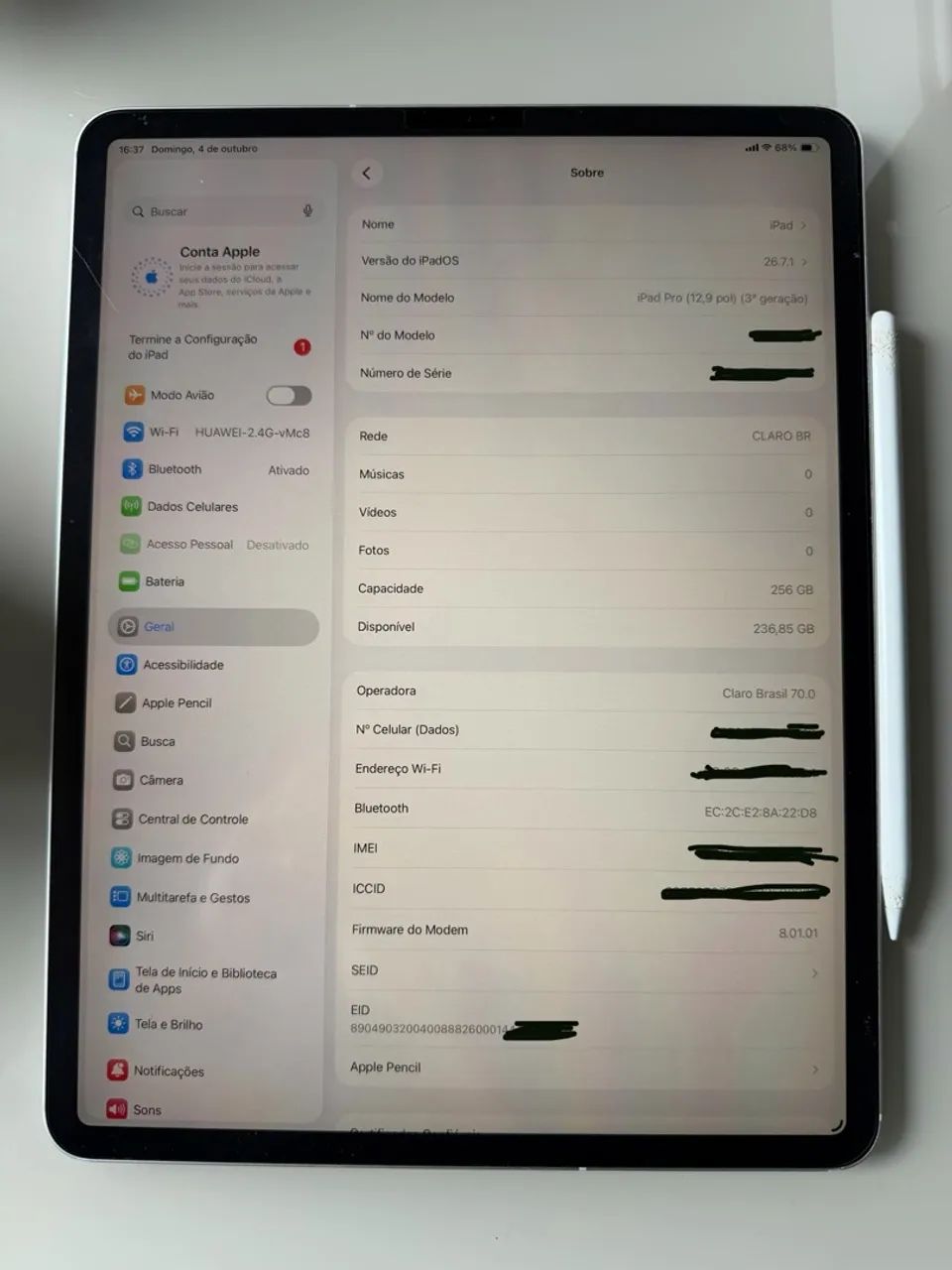 iPad Pro 12.9? 3ºgeração WI-FI + Cellular 256gb - Foto 5
