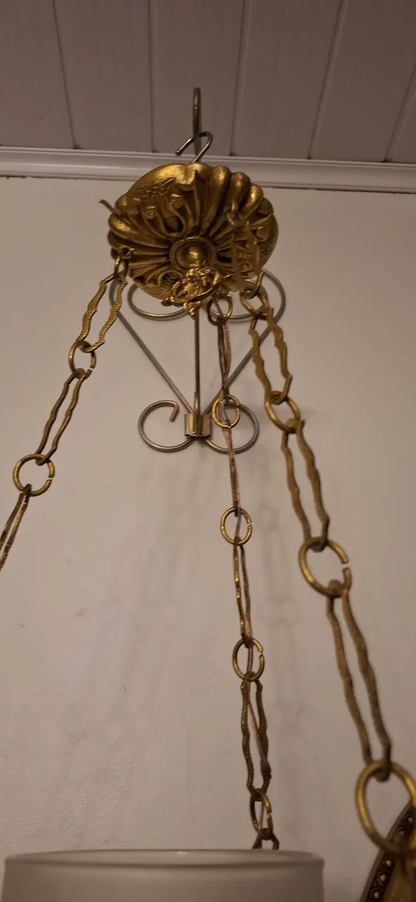 Lustre antigo bronze - Foto 2