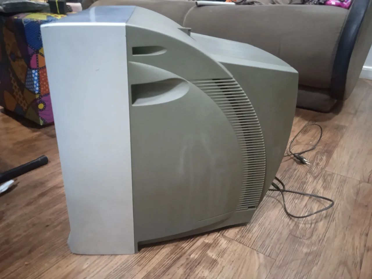 TV tubo Samsung tela plana 21 polegadas funcionando  <br><br> - Foto 4