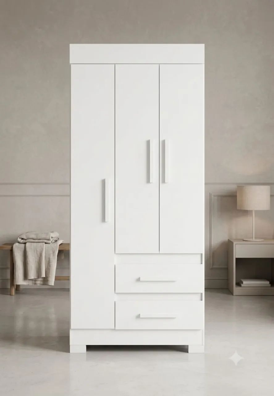 Guarda-Roupa Solteiro 3 Portas 