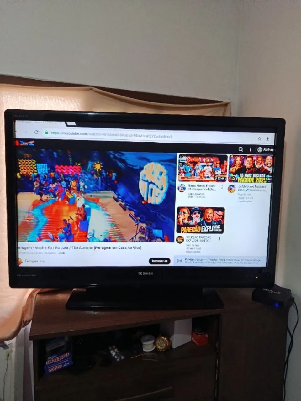 Tv Toshiba 50 polegadas com tv box 