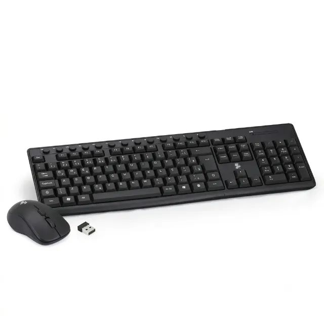 Kit Teclado Mouse Sem Fio 5+ Office KW-500 Multimidia - Foto 3