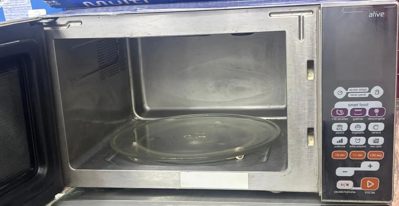 Microondas de inox R$399,90 Com garantia e Parcelamento  - Foto 3