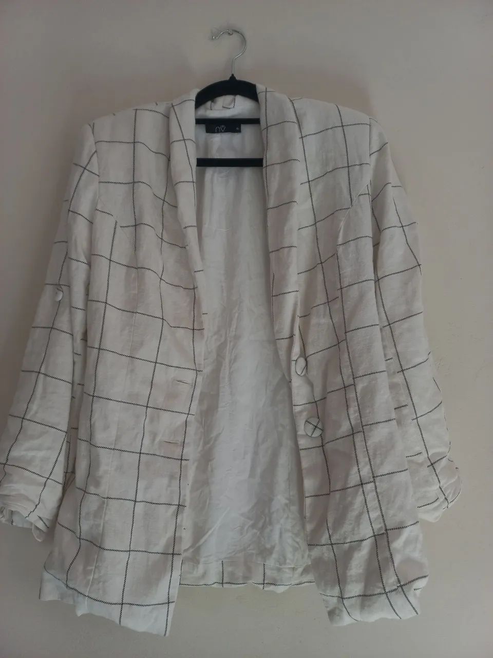 Blazer feminino em linho e viscose tamanho P