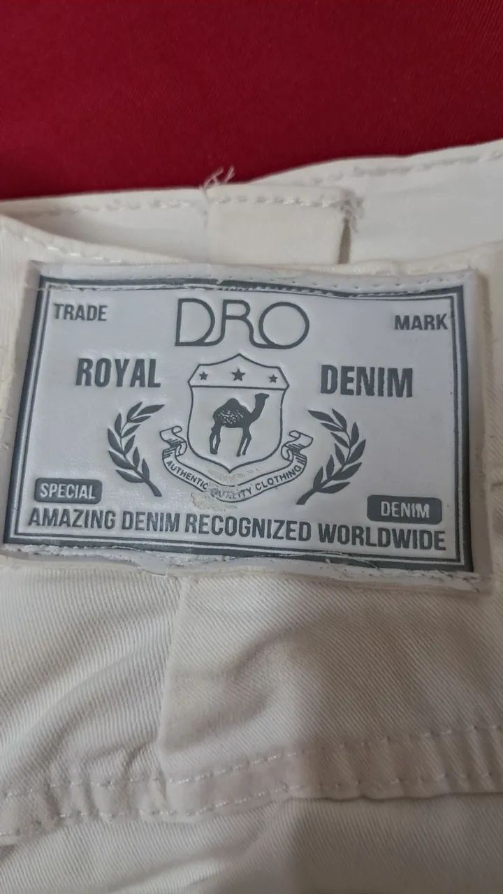 Calça Branca masculina 44 com elastano! (Dromedário Royal Denim) - Foto 3
