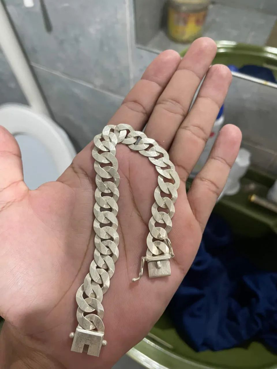 Pulseira de prata 13mm - Foto 3