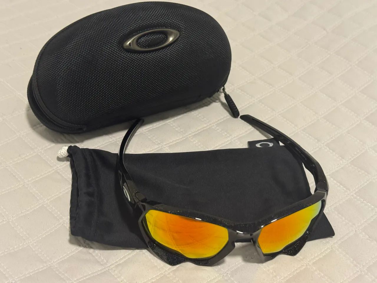 ÓCULOS DE SOL OAKLEY PLAZMA MATTE BLACK INK PRIZM RUBY - Foto 4