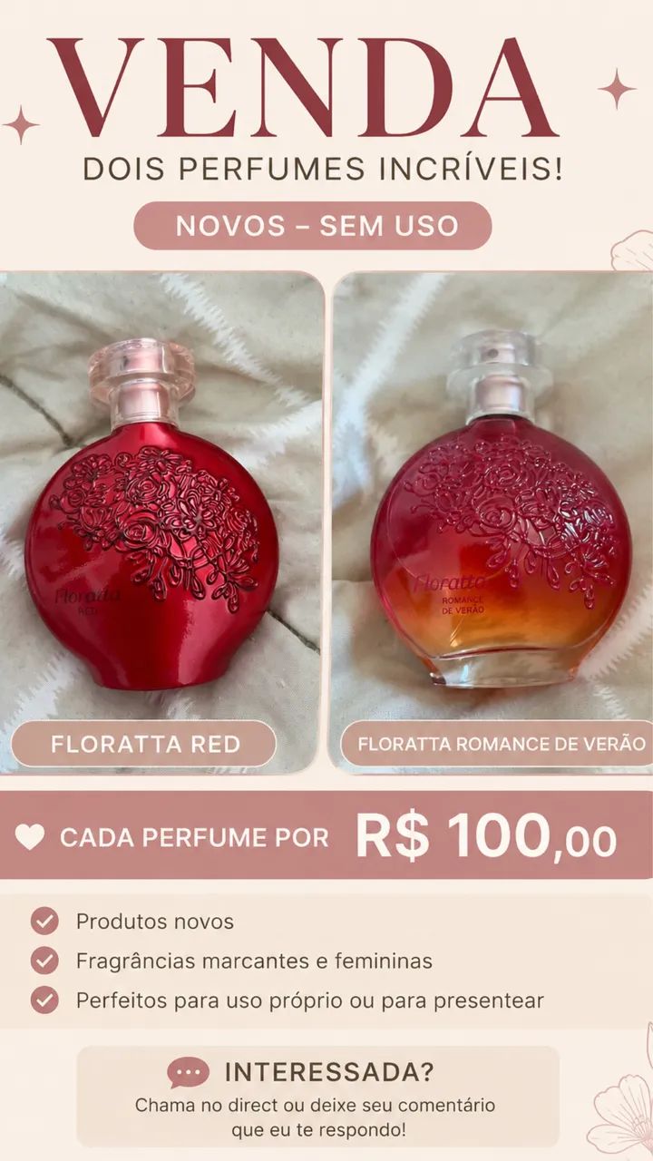 Vende perfume floratta 