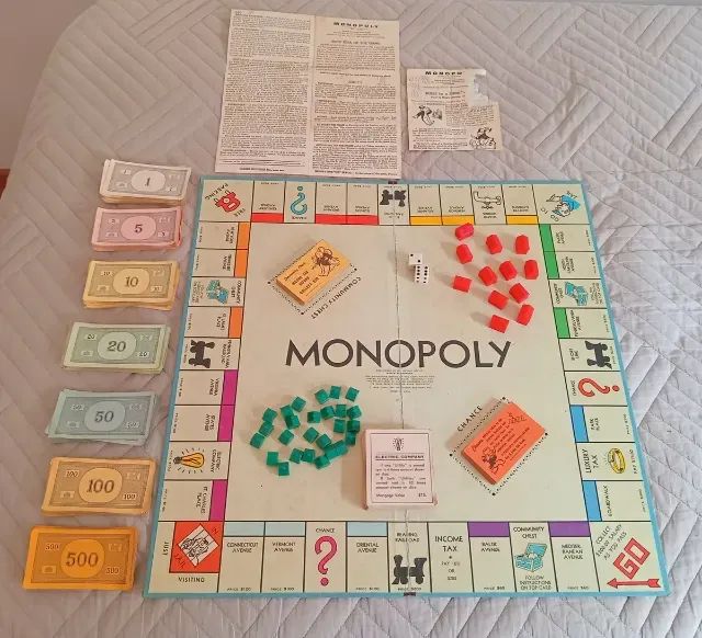 Monopoly Antigo Parker Brothers Edição Clássica De 1970 - Foto 2