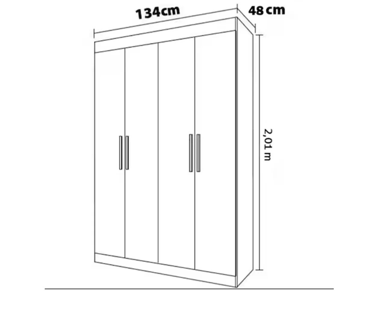 Guarda roupa 4 portas - Foto 3