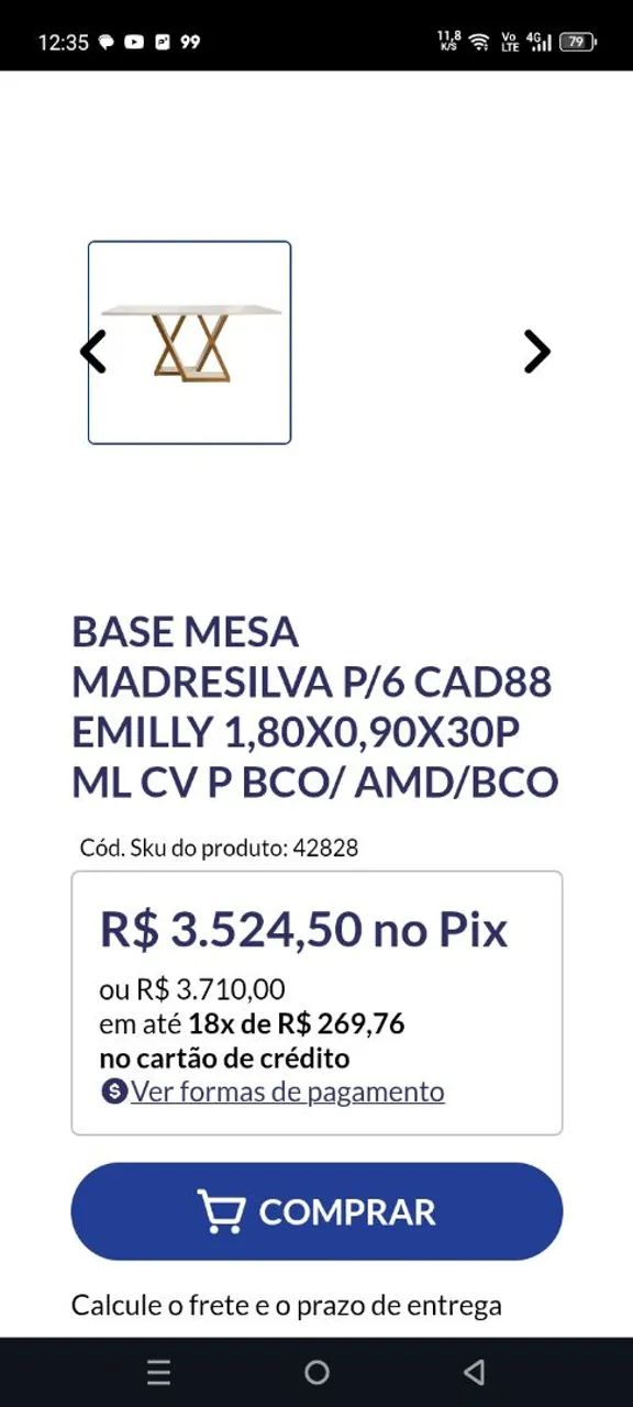Mesa de Jantar Retangular e 4 Cadeiras - Foto 3