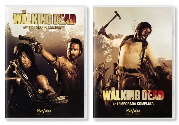 Box DVD Quarta Temporada completa The Walking Dead, 5 discos