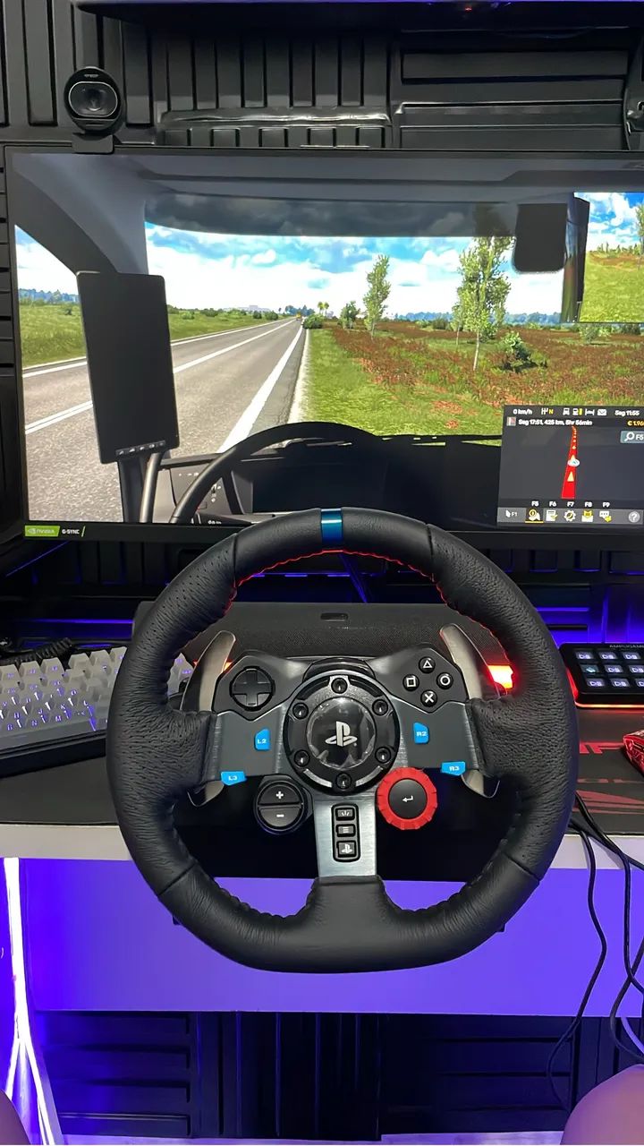 Volante Longitec G29, PC/PS4 e PS5 - Foto 5