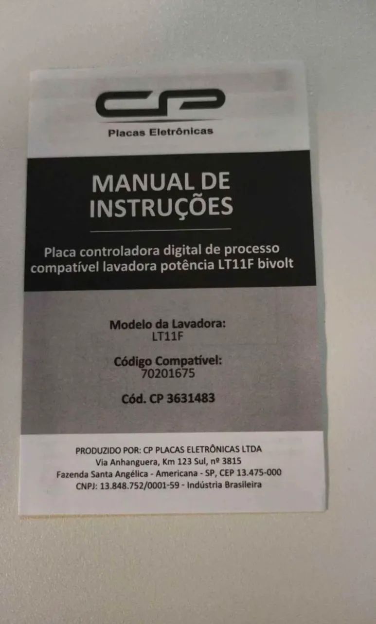 Placa de Potencia Lavadoura LT11F Nova - Foto 3