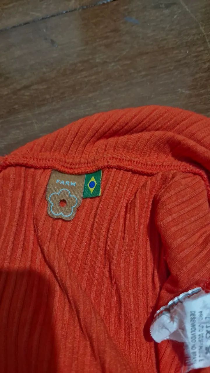 Vestido Farm Lindo! Laranja - Foto 3
