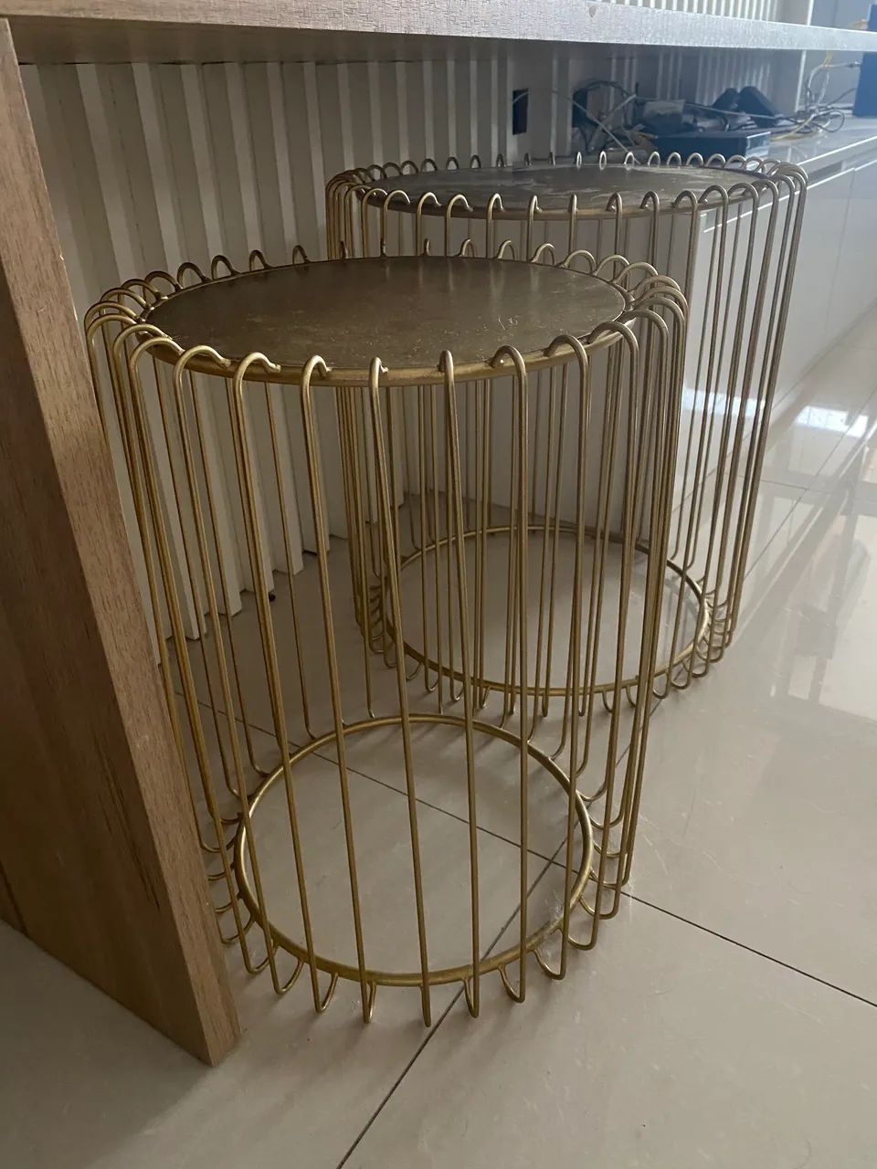 Mesa auxiliar metal dourado65204504506754121