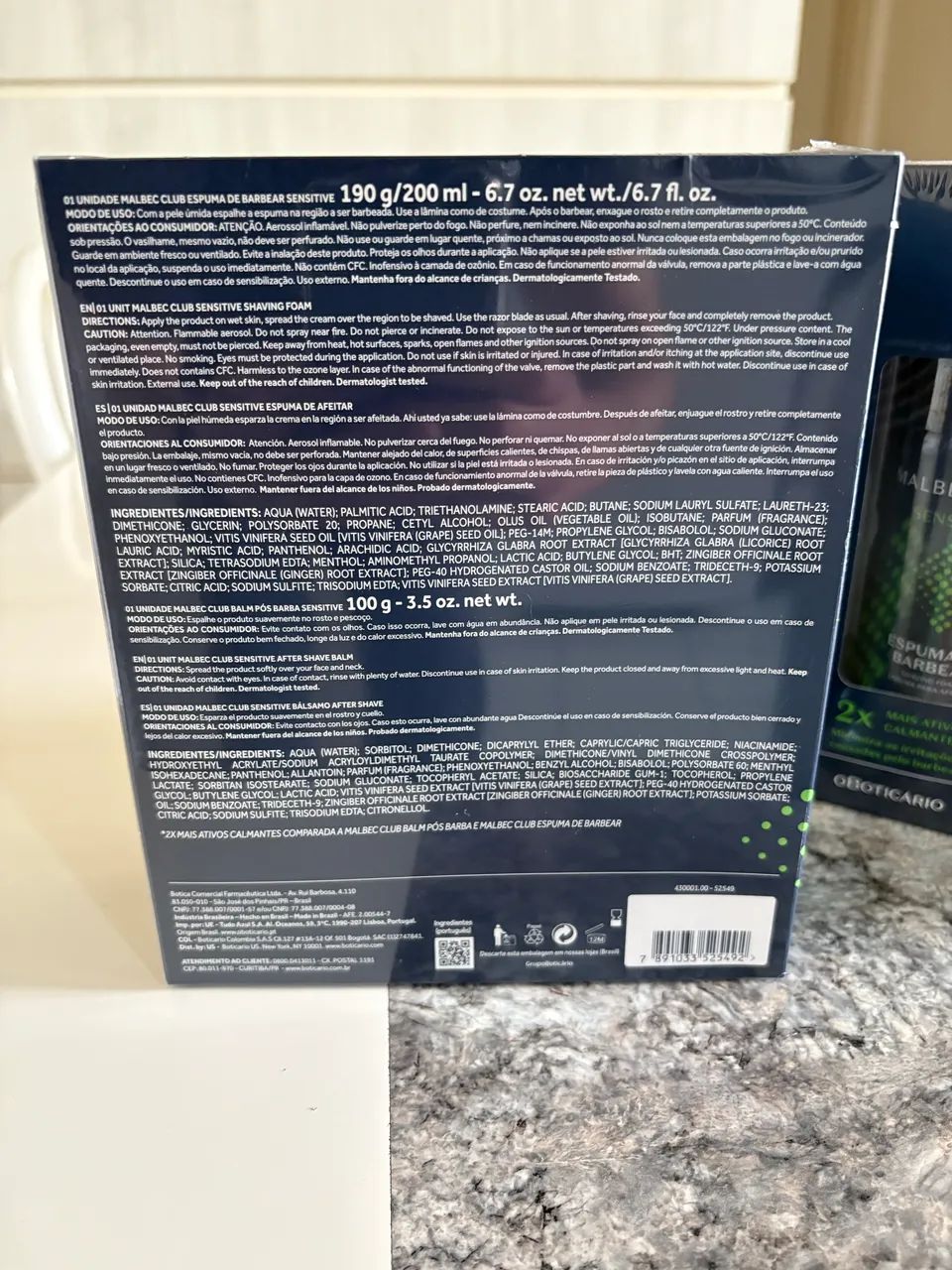 Kit de barbear Malbec Club - Foto 3