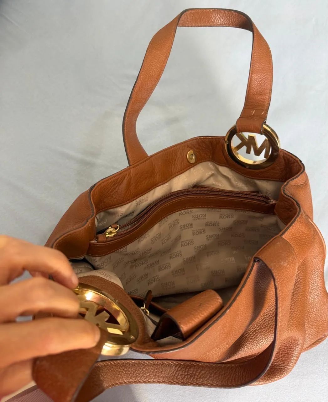 Bolsa michael Kors marrom grande  - Foto 3
