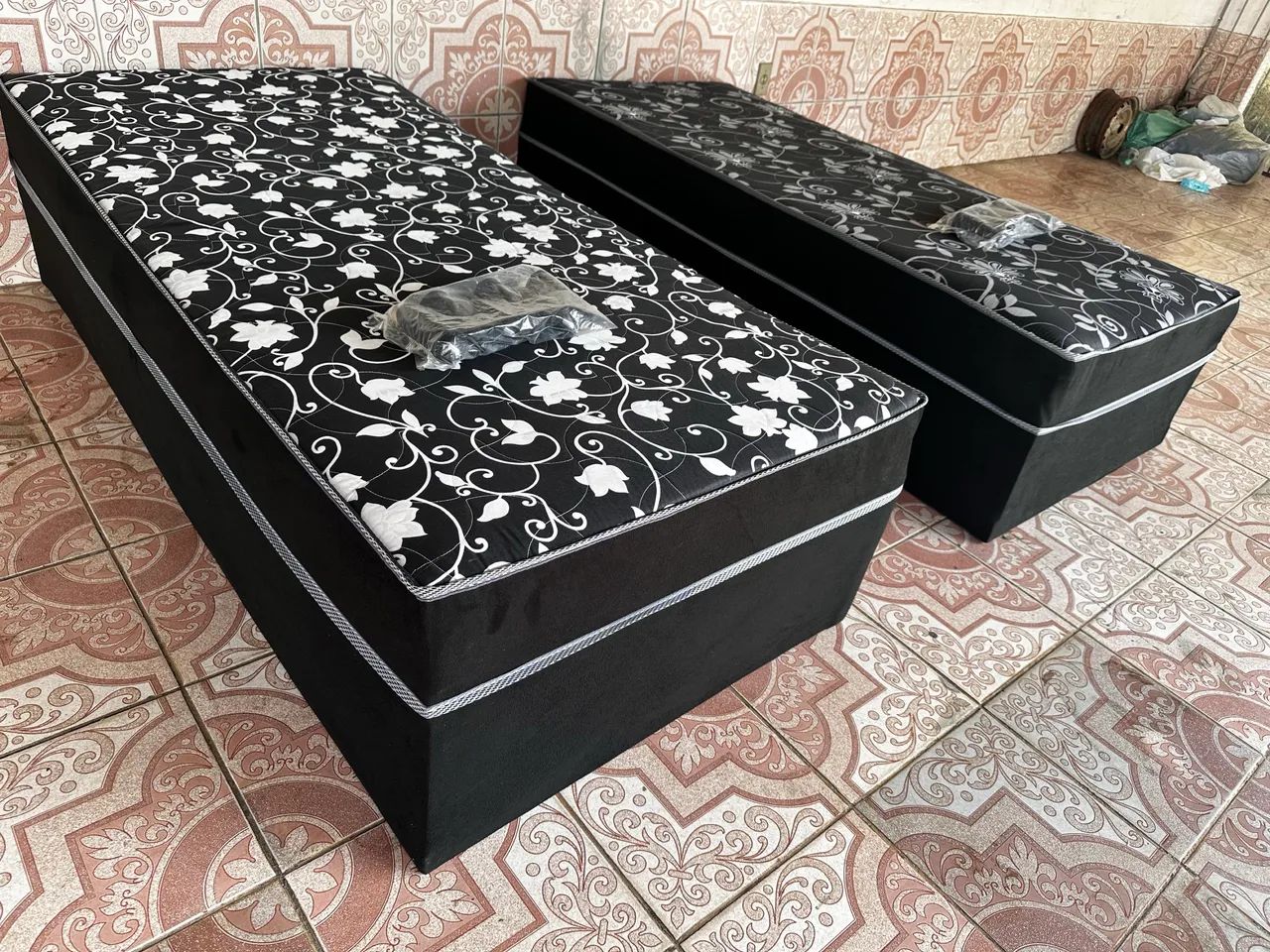 Oferta! Cama de Solteiro Completa - 20Cm de Colchão 