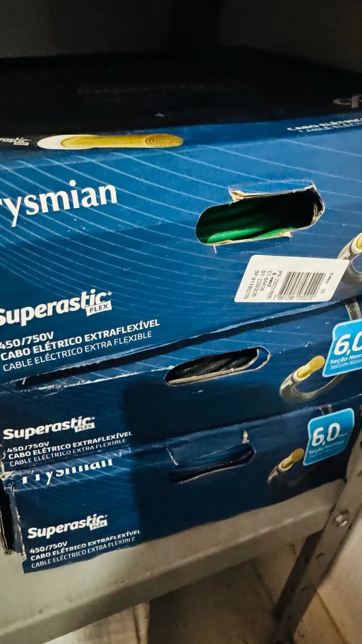 Fio cabo flexível 6.0mm 100 mts PRYSMIAN 