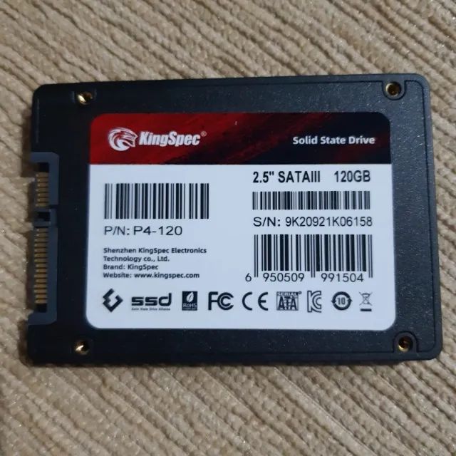SSD KingSpec de 2.5 polegadas 120GB - Foto 2