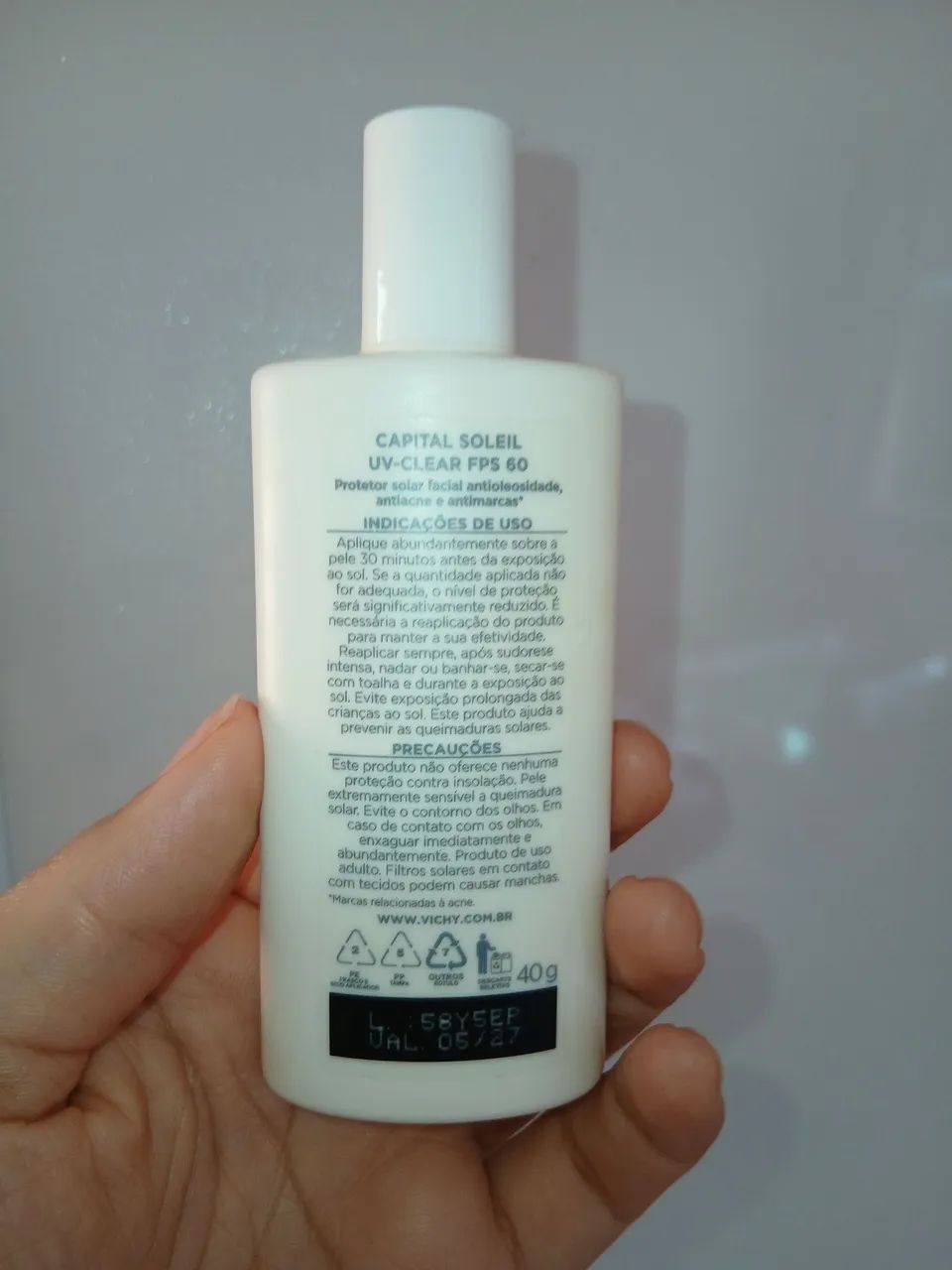 Vichy 60 FPS Antioleosidade Aqua-fluido - Foto 2