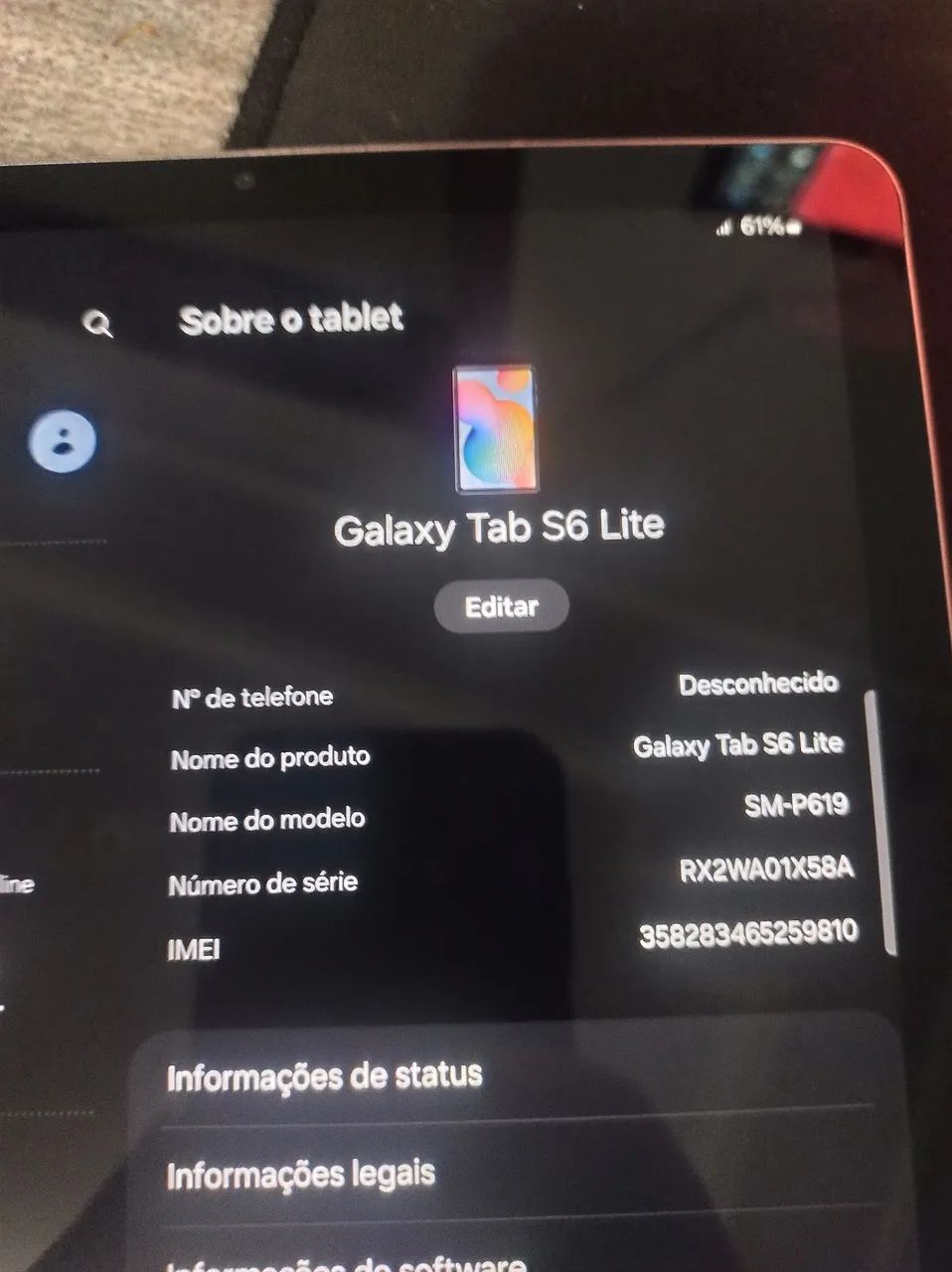 Galaxy tab s6 lite 4/64 não aceito troca  - Foto 5